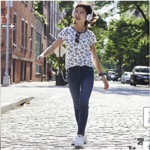 2/$15! Cat & Jack High Rise Super Skinny Dark Blue Denim Jeans Size 14